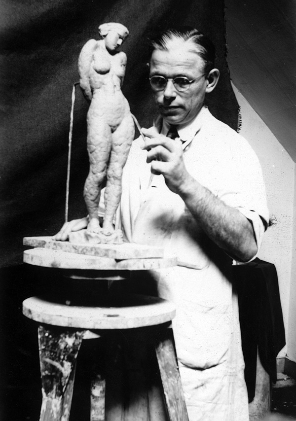 Sculptor at Work